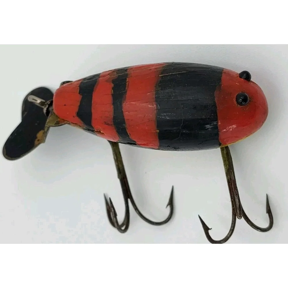 C.C.B.Co.‎ Garrett 1930's Wooden Lure ANTQ-Repainted VTG Fishing BR8.0PA2090